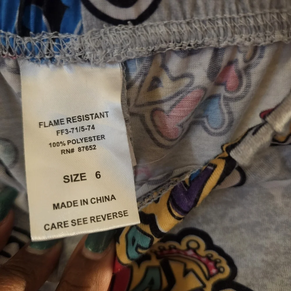 Nickelodeon Girl Boss Pajama Set - Pink and Gray - Picture 6 of 6